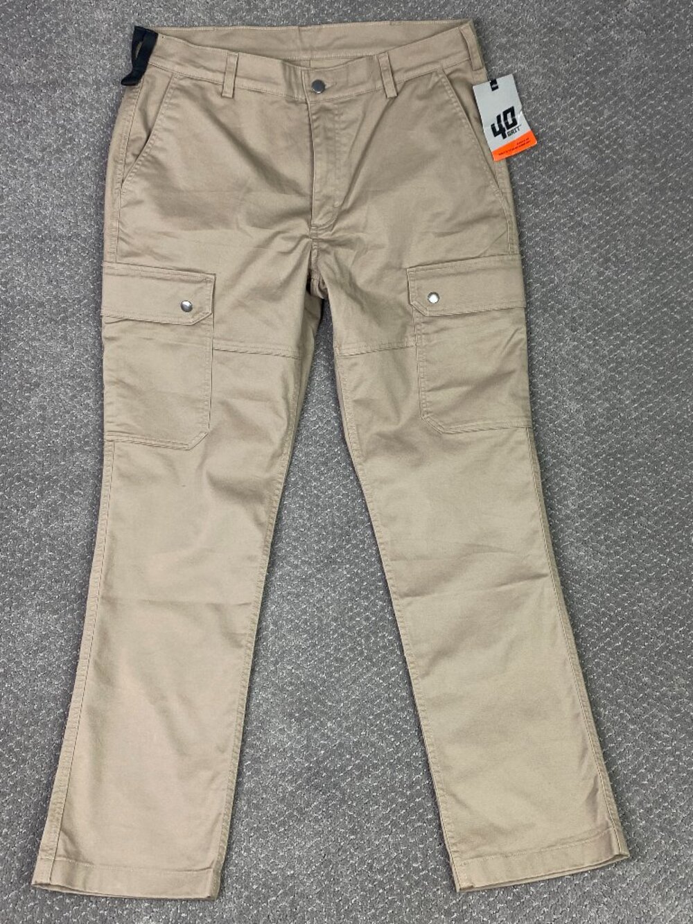 Duluth Trading Co. 40 Grit Flex Twill Slim Fit Cargo Pants Mens 36x32 Khaki